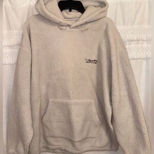Levi's Cream Sherpa Hoodie for Men
